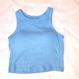 2/$20 Uniqlo RIBBED CROPPED BRA SLEEVELESS TOP size S